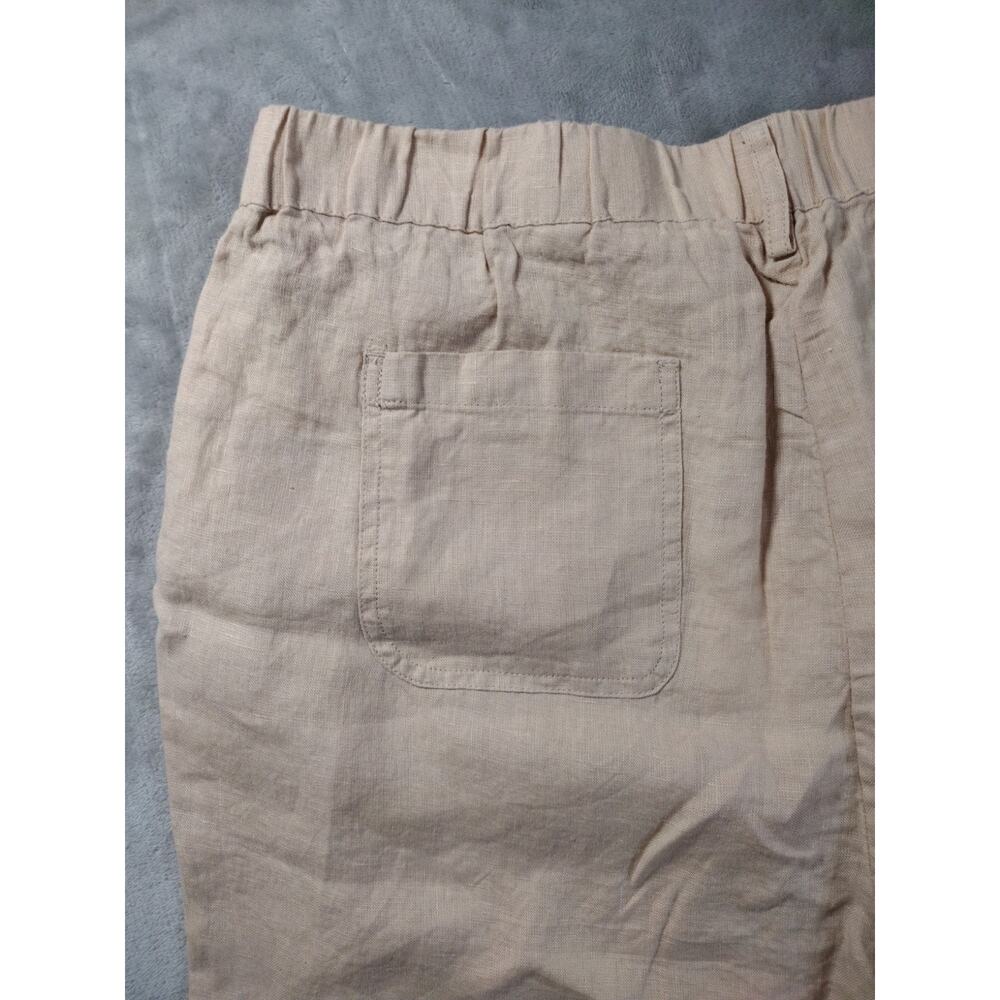 NWT Quince 100% Linen Wide Leg Pants Womens Large Flax Beige Beach Quiet Luxury - Picture 12 of 13